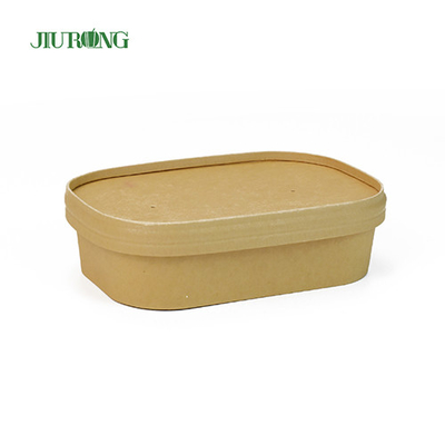 Hotel Huishouden 750ml Papieren Lunchkom Wegwerp Kraft Soepkom
