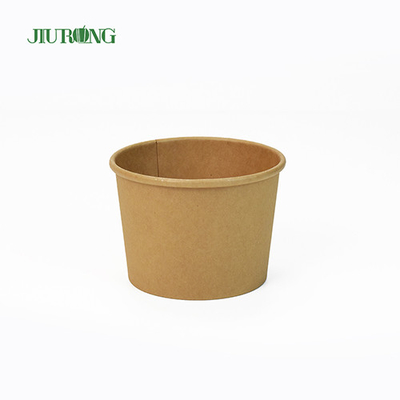 26OZ UV-coatingdocument saladecontainers Wegwerpdocument kommen voor heet voedsel
