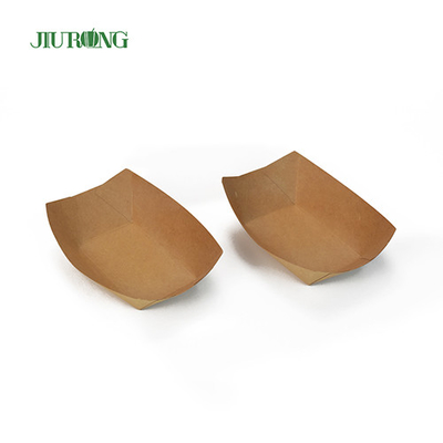 Recyclebare biologisch afbreekbare papiercontainer 85 * 50 * 45 mm gegolfd kraftpapier