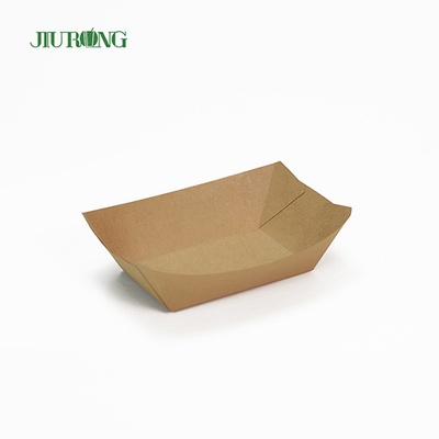 Recyclebare wegwerppapiercontainers Eco-vriendelijke kraft-voedselbak 75 mm