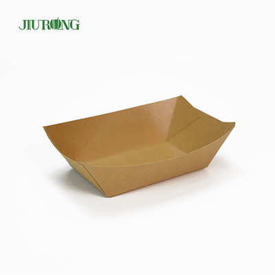 Recyclebare wegwerppapiercontainers Eco-vriendelijke kraft-voedselbak 75 mm