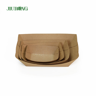 Wegwerp sushi biologisch afbreekbare papiercontainer 107 mm kraftpapier-voedseltrays