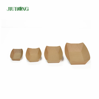 Wegwerp sushi biologisch afbreekbare papiercontainer 107 mm kraftpapier-voedseltrays