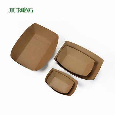 Wegwerp sushi biologisch afbreekbare papiercontainer 107 mm kraftpapier-voedseltrays