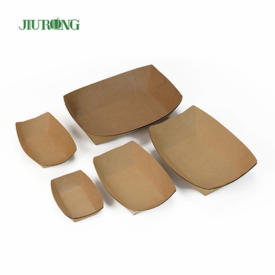 Wegwerp sushi biologisch afbreekbare papiercontainer 107 mm kraftpapier-voedseltrays
