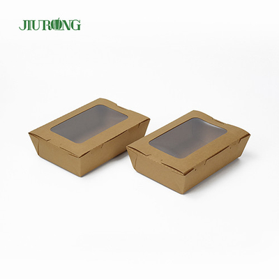 Aangepaste biologisch afbreekbare papiercontainer 12x12x6cm kraftpapier waterdicht