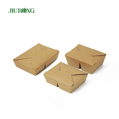Afhaalverpakking Biologisch afbreekbare papieren container 1480ml voor charcuterie