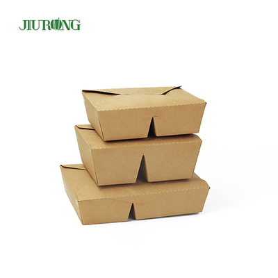 Afhaalverpakking Biologisch afbreekbare papieren container 1480ml voor charcuterie