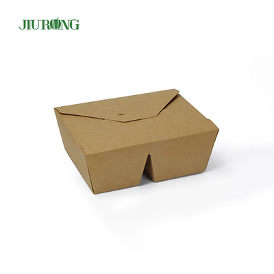 Afhaalverpakking Biologisch afbreekbare papieren container 1480ml voor charcuterie