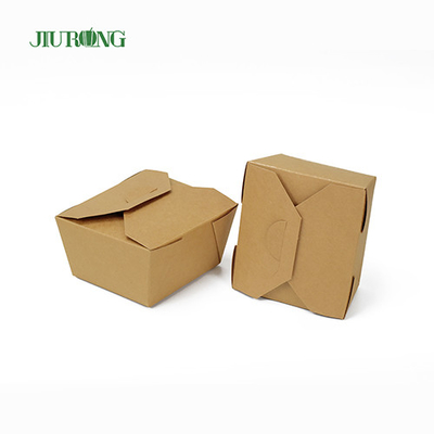 Ongebleekt Kraft biologisch afbreekbaar papiercontainer 1080ml Food Grade