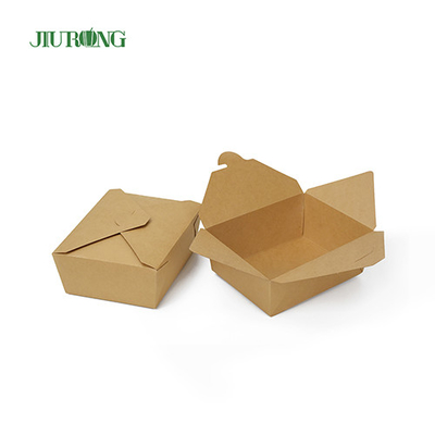 Jiurong opvouwbare biologisch afbreekbare wegwerppapiercontainers met deksels