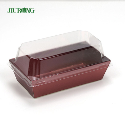 Wegwerp biologisch afbreekbare papieren container 300 mm Sushi Paper Box aangepast logo