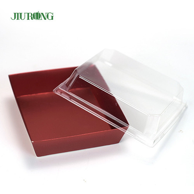 Wegwerp biologisch afbreekbare papieren container 300 mm Sushi Paper Box aangepast logo