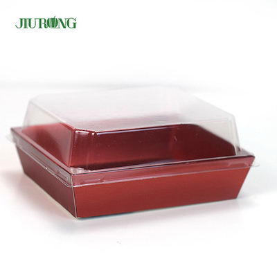 Wegwerp biologisch afbreekbare papieren container 300 mm Sushi Paper Box aangepast logo