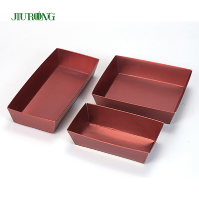 Wegwerp biologisch afbreekbare papieren container 300 mm Sushi Paper Box aangepast logo