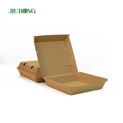 F flute Eco Friendly Takeaway Containers 700ml bruine papieren voedselboten