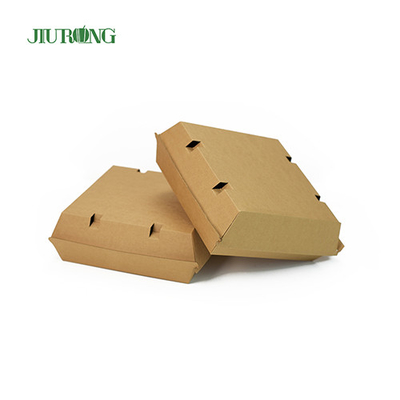F flute Eco Friendly Takeaway Containers 700ml bruine papieren voedselboten