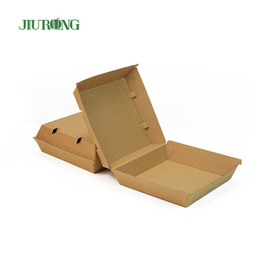 F flute Eco Friendly Takeaway Containers 700ml bruine papieren voedselboten