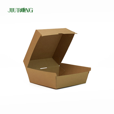 Eco-vriendelijke meeneemverpakking met enkele tong Gerecycled kraftpapier 1600 ml