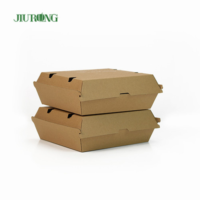 Eco-vriendelijke meeneemverpakking met enkele tong Gerecycled kraftpapier 1600 ml