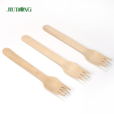Bamboe Biologisch Afbreekbaar Wegwerp Bestek Servies Houten Vork Set 95mm