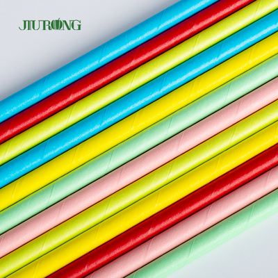 Douane Biologisch afbreekbaar Document Straw For Coffee Drink Bendable 150mm