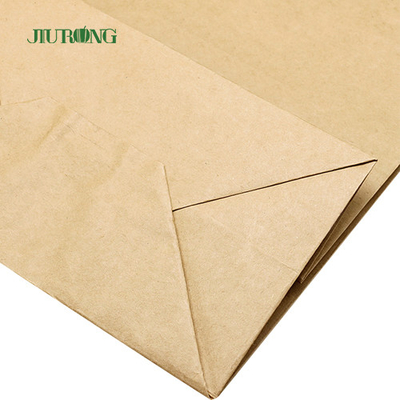 Het vlakke Handvat haalt Witte Kraftpapier-Document Zak met Logo Print weg