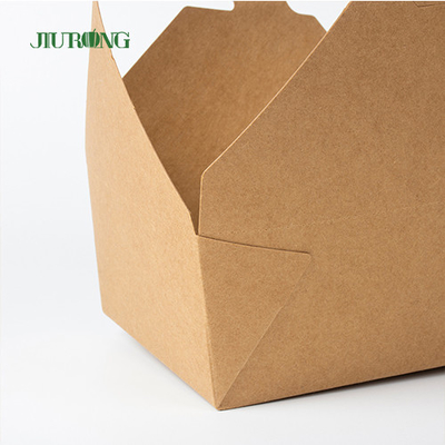 De beschikbare Kraftpapier-Document Lunchvakje Meeneem Verpakkende Container van de Snel Voedsellevering