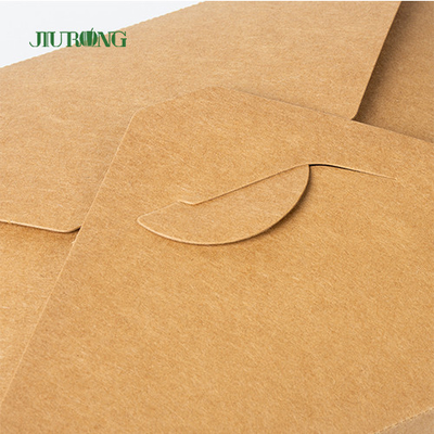 De beschikbare Kraftpapier-Document Lunchvakje Meeneem Verpakkende Container van de Snel Voedsellevering