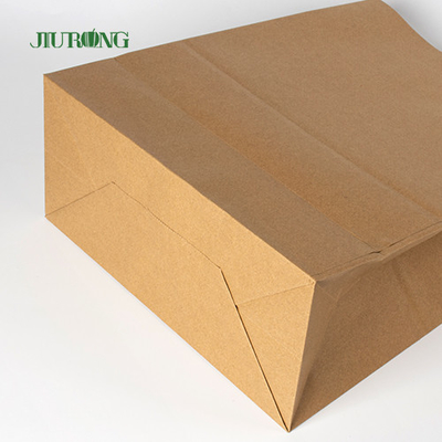 Het Document van S.O.S. Bruine Kraftpapier Zak met Handvat Gerecycleerde Lunchvoedsel Verpakking