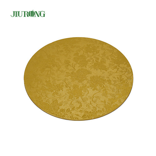 Home Compost 10 Inch Gold Cake Board 24cm Food Grade Golfkarton Taarttrommel