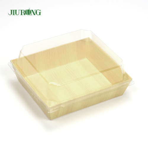 Gerecycled biologisch afbreekbaar papier van de voedselcontainer Sushidienblad 180mm voor voedselwinkel