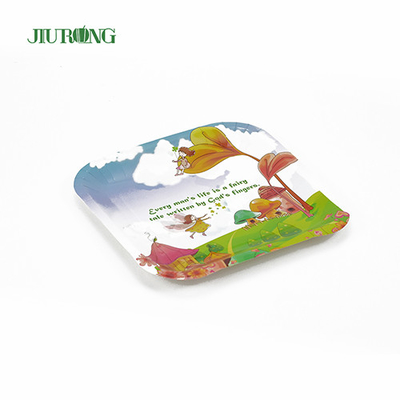 UV-coating Biologisch afbreekbare papieren borden Food Grade recyclebare matte laminering