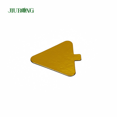 Kinderen DIY Triangle Mini Cake Board gouden 93 * 88 mm Food Grade foliepapier
