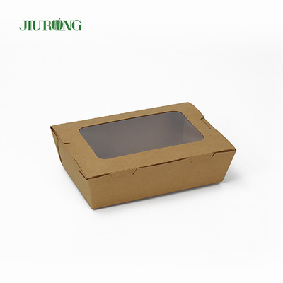 Aangepaste biologisch afbreekbare papiercontainer 12x12x6cm kraftpapier waterdicht